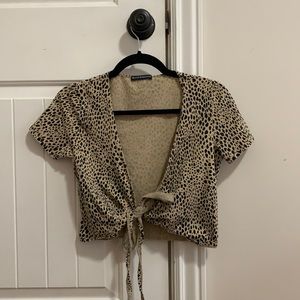 Brandy Melville leopard shirt